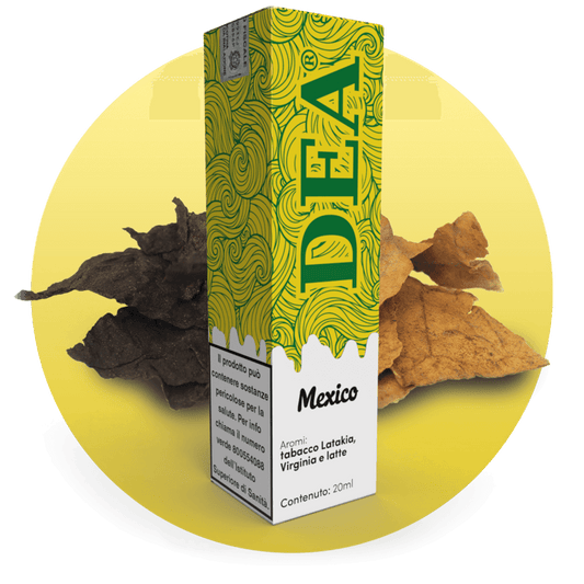 DEA Flavor Skomposto Mexico 20ml – Tabacco Latakia, Virginia e goccia di latte
