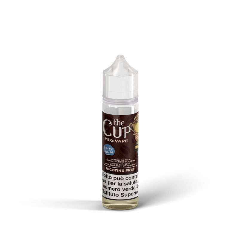 Dettaglio flacone The Cup – mix&vape 30ml Vaporart, liquido dessert al caffè MoarSvapo Fabriano