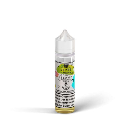 Dettaglio flacone The Island – mix&vape 30ml Seven Wonders, liquido fruttato esotico MoarSvapo Fabriano