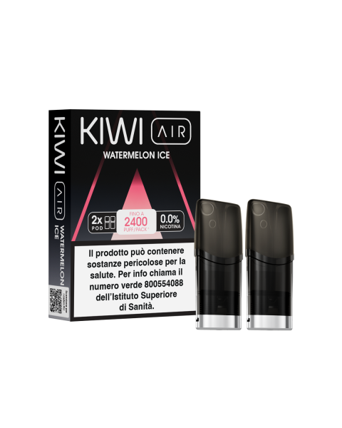 Kiwi AIR Pod Watermelon Ice – Pod precaricata 2ml 1200 puff gusto anguria ghiacciata senza nicotina
