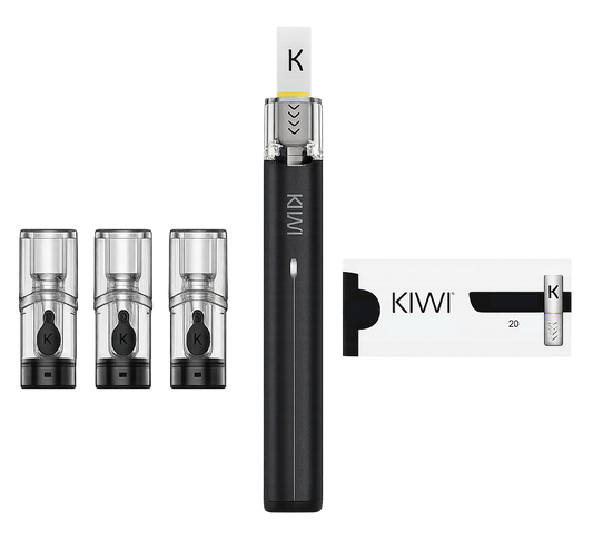 Kiwi Spark Combo Kit – Sigaretta elettronica pod mod 700mAh con pod ricaricabile da 2ml e drip tip con filtri kiwi e pod kiwi spark
